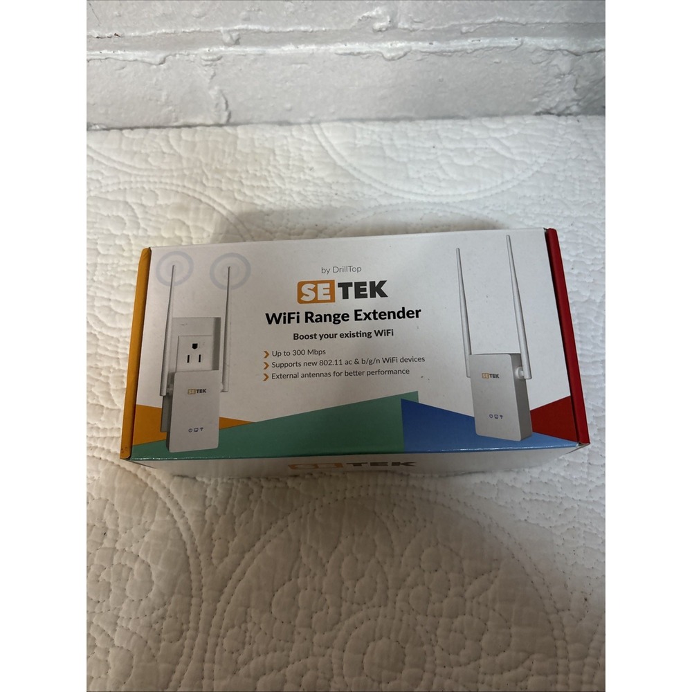 Se Tek Wi-Fi Range Extender Up To‎ 300 Mbps Brand New Open Box